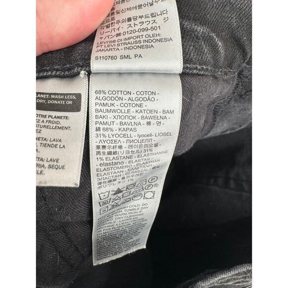 Levis Premium 541 Athletic Taper Fit Jeans Mens 36x34 Black Dark Wash Denim - Picture 7 of 10